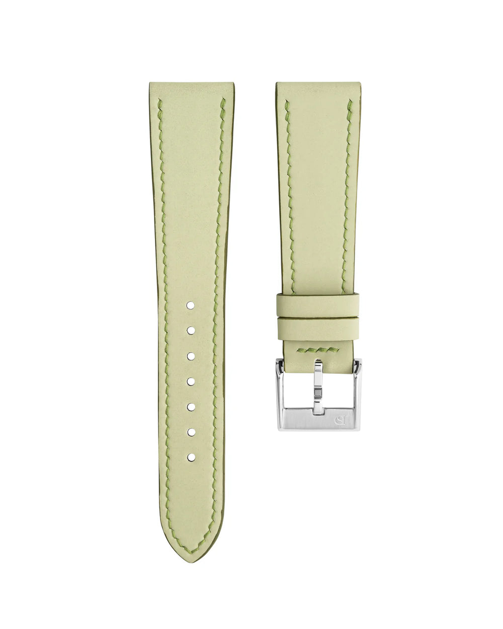 Sage Green Rubberised Leather (Smooth) Slim Strap