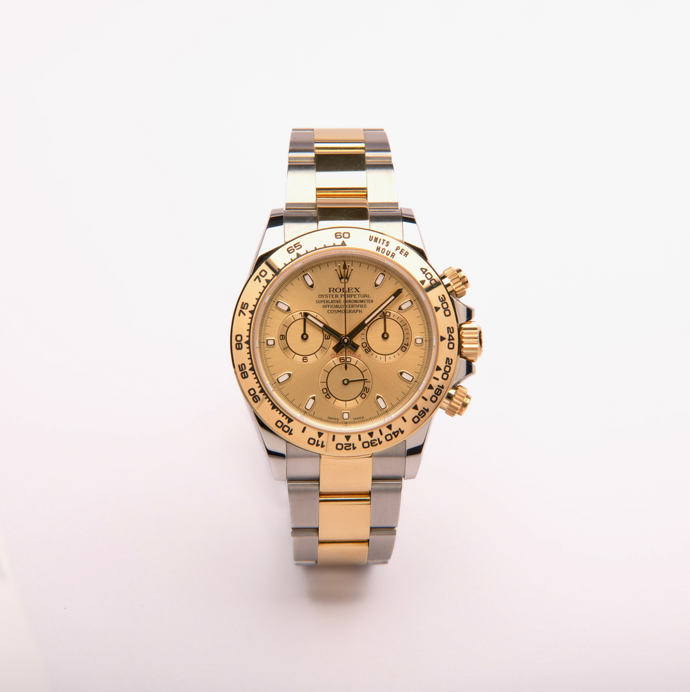Discontinued Cosmograph Daytona Oystersteel and Yellow Gold - Champagne – Rolex | Swiss Emporium Melbourne