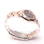 Datejust 31 - Oystersteel & Everose Gold, Aubergine Diamond Set Dial (2021)