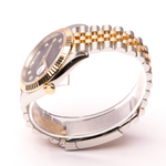 Datejust 41 - Oystersteel & Yellow Gold, Bright Black Set with Diamonds (2022)