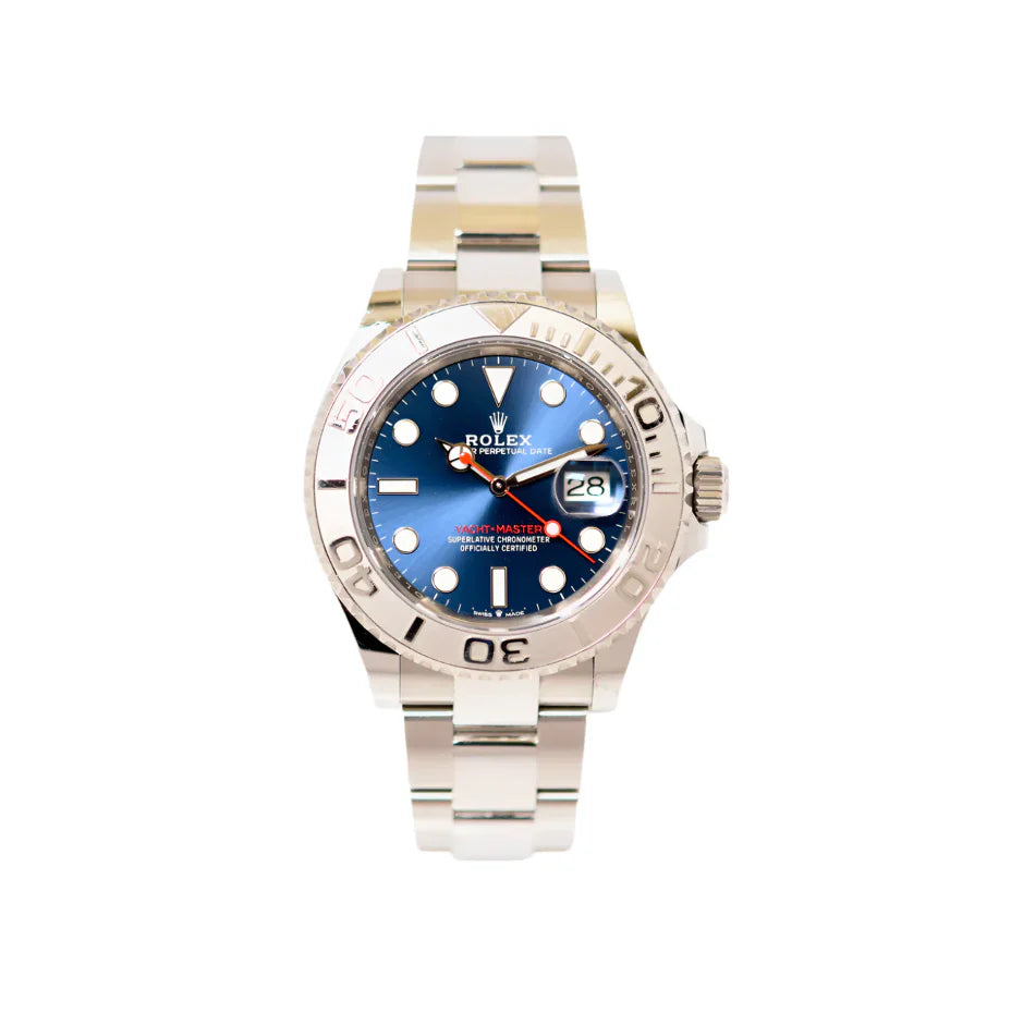 Yacht-Master 40 - Oystersteel & Platinum bezel, Bright Blue Dial, 126622 - 2023