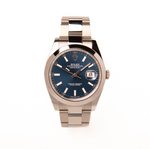 Datejust 41 - Oystersteel, Blue - 2023