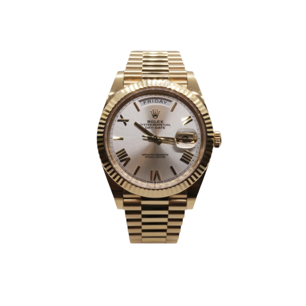 Day-Date 40 - Silver Dial set with Roman Numerals - 2023