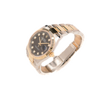 Datejust 36 "Bright Black Diamond Dial" 18ct Yellow Gold and Oystersteel - 2022