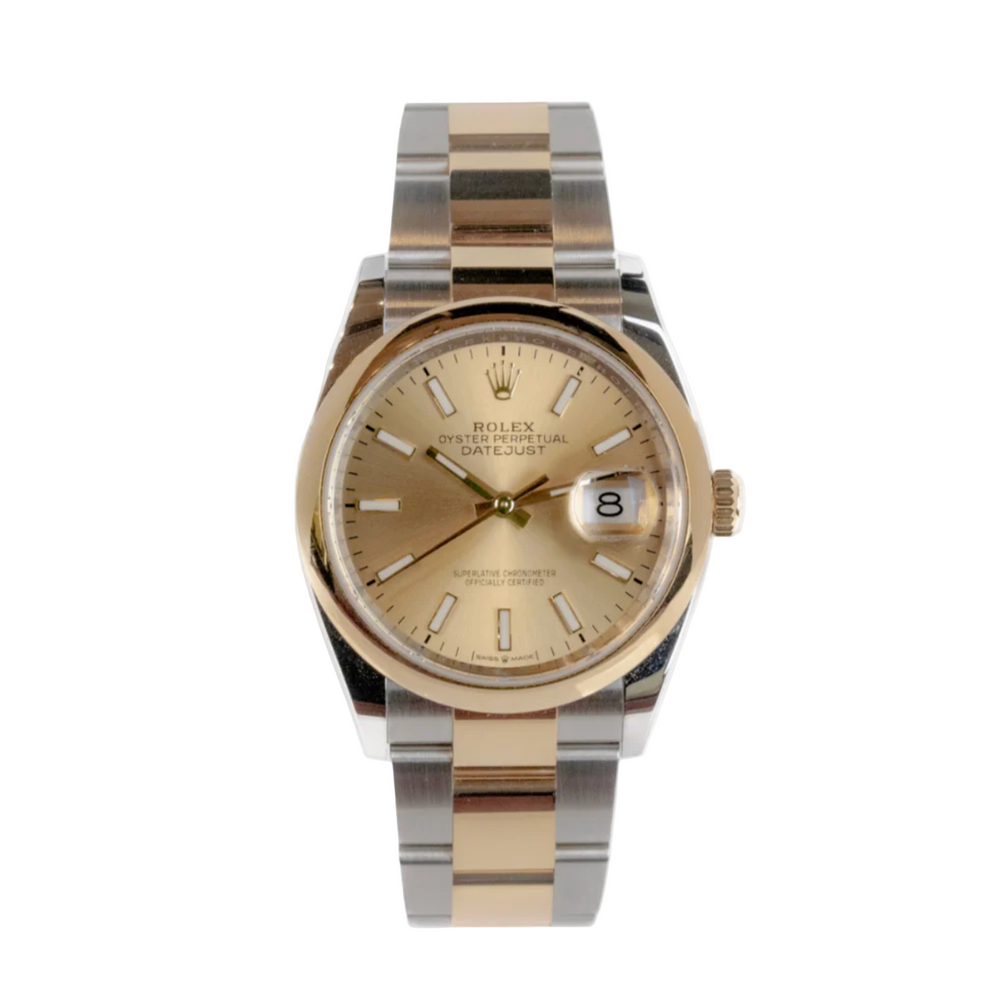 Datejust 36 - Oystersteel & Yellow Gold, Champagne Dial - 2022