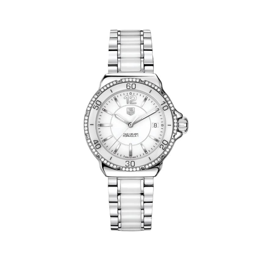 TAG Heuer Formula 1 - White Ceramic with Diamonds - 2010
