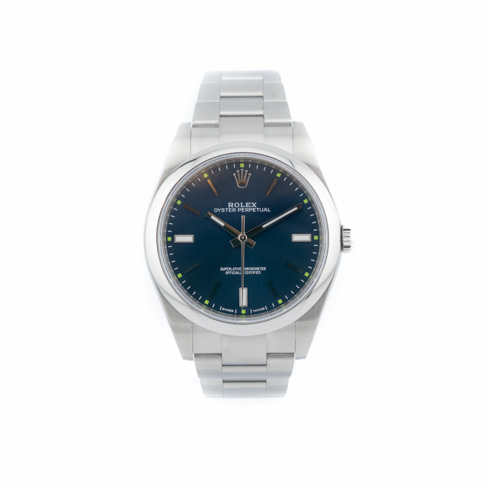 Discontinued Oyster Perpetual 39mm Blue - 2017 - Swiss Emporium