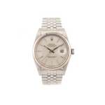 Datejust 36 Oystersteel and 18 ct White gold "Linen" - 16014