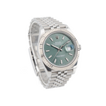 Datejust 41- Oystersteel & 18 ct White Gold, Mint Green - 2023