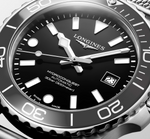 HYDROCONQUEST BLACK DIAL MESH BRACELET