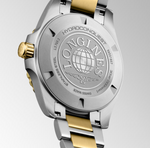 HYDROCONQUEST TWO TONE YELLOW GOLD "BLACK" DIAL 42MM