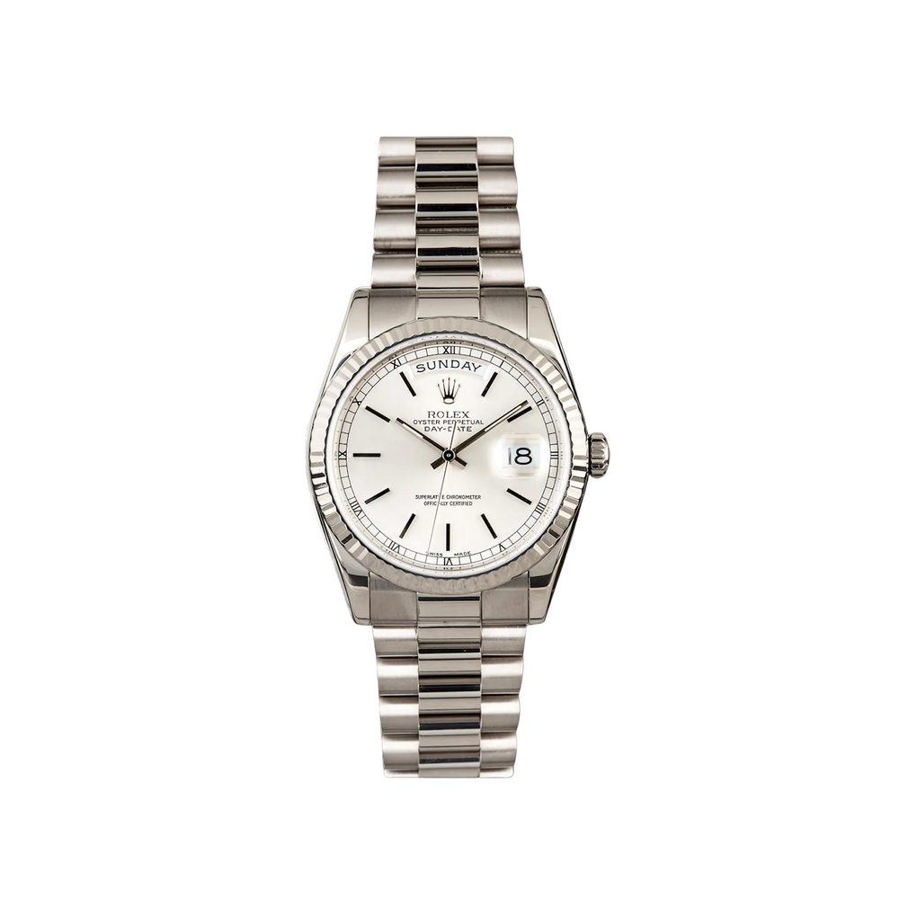 Day-Date 36 White Gold - Grey Roman Dial