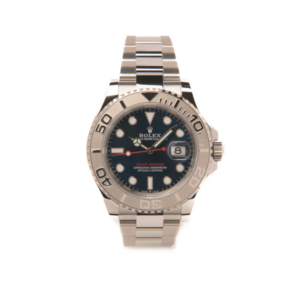 Yacht-Master 40 - Oystersteel & Platinum bezel, Bright Blue Dial, 126622 - 2020