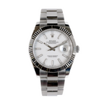 Datejust 41- Oystersteel & 18k White Gold "White" - 2025