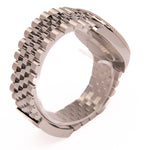 Datejust 41 - Oystersteel and White Gold, Bright Black, Diamond Set Dial