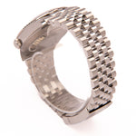 Datejust 41 - Oystersteel and White Gold, Bright Black, Diamond Set Dial