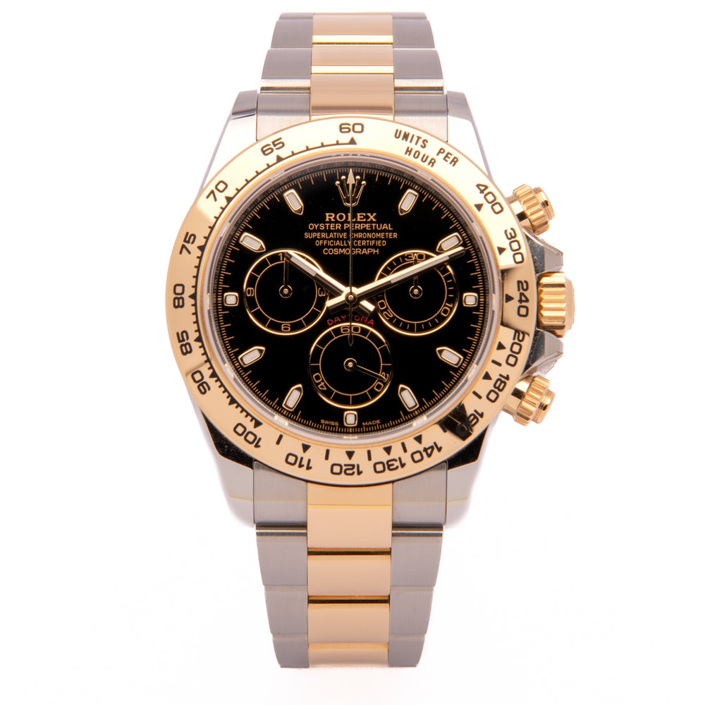 Discontinued Cosmograph Daytona Oystersteel and Yellow Gold - Black (2023)