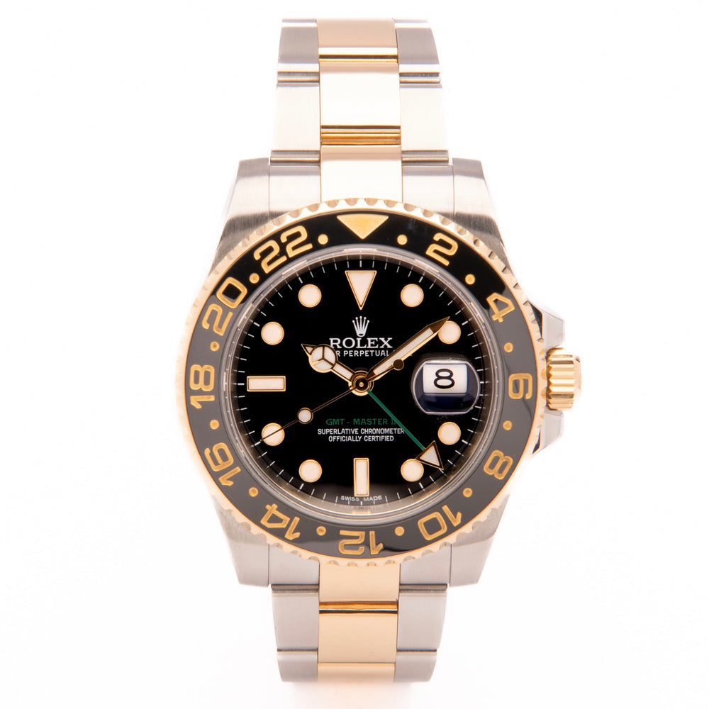 Discontinued GMT-Master II - Oystersteel & 18 ct Yellow Gold, 116713LN – Rolex | Swiss Emporium Melbourne