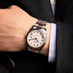 Datejust 41 - Oystersteel and White Gold, White Dial (2023)