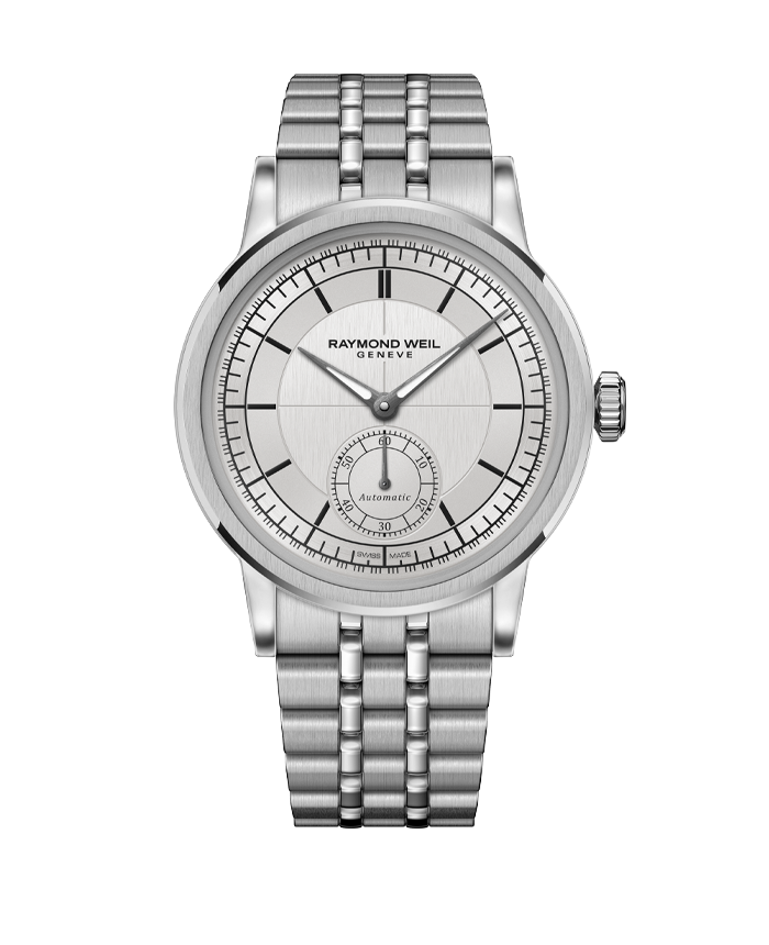 Millesime Automatic Small Seconds Silver Dial Watch, 35mm