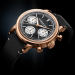 Millesime Automatic Tri-Compax Chronograph Black Sector Dial Watch, 39 mm