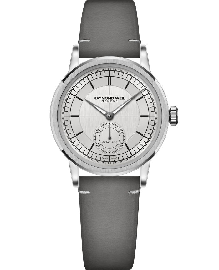 Millesime Automatic Small Seconds Silver Dial Watch, 35mm