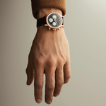 Millesime Automatic Tri-Compax Chronograph Black Sector Dial Watch, 39 mm