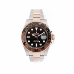 Rolex GMT-Master II Root Beer 40mm two-tone watch with black dial, brown and black Cerachrom bezel, Oystersteel and Everose gold case