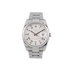 Rolex Oyster Perpetual Date 34mm silver dial Roman numerals, stainless steel