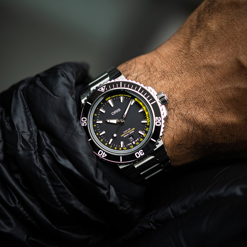 Oris depth gauge outlet