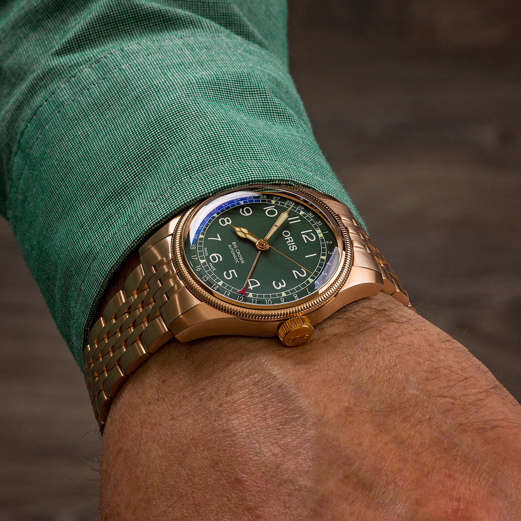 Big Crown Bronze Pointer Date Green