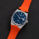 Orange Tissot PRX Rubber Strap