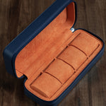 Zip Box (Four) - Navy/Orange