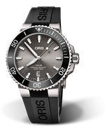 Aquis Titanium Date - Rubber Strap