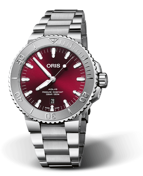 Aquis Date 43.5mm - Cherry