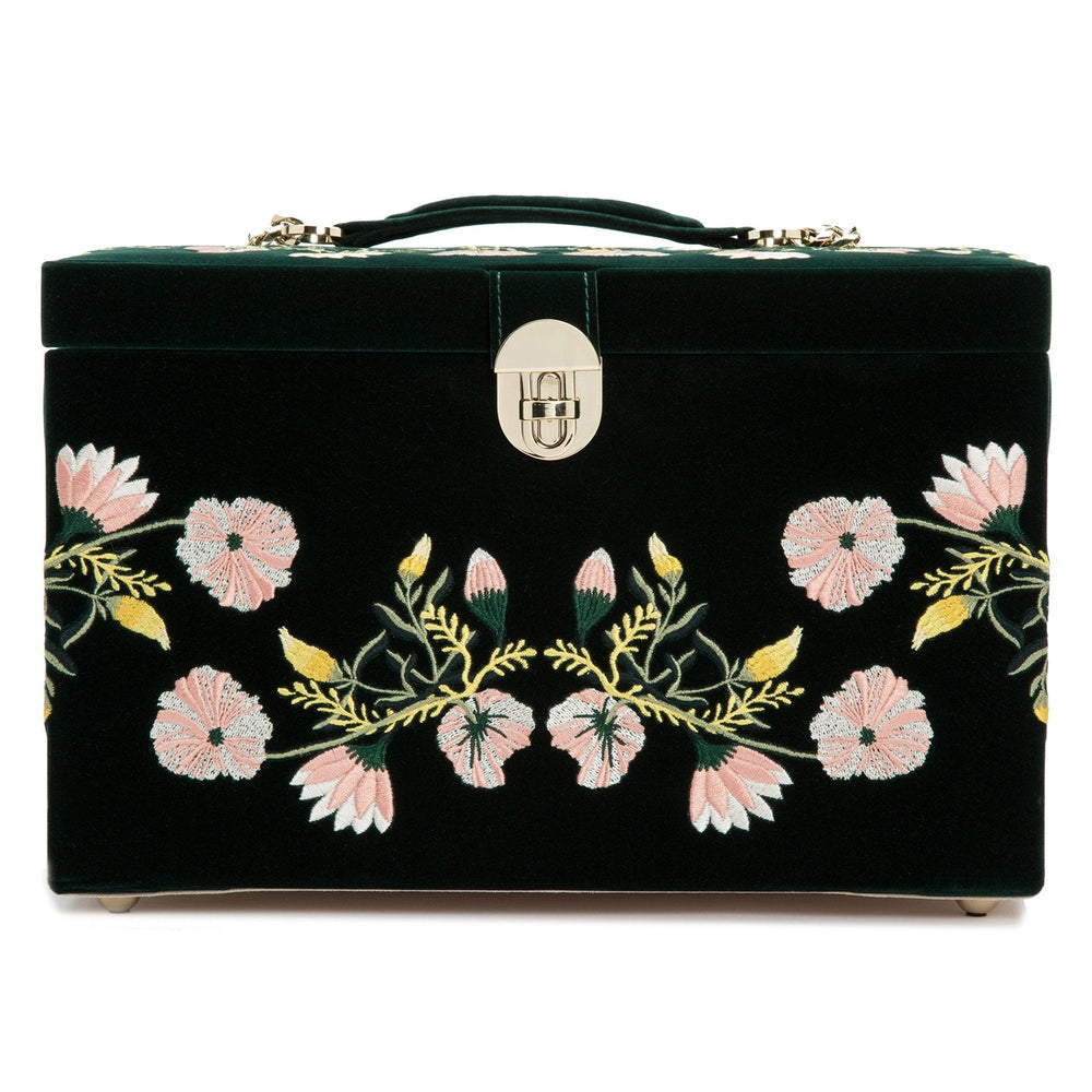 Zoe Large Jewellery Box Forest Green – Wolf | Swiss Emporium Melbourne