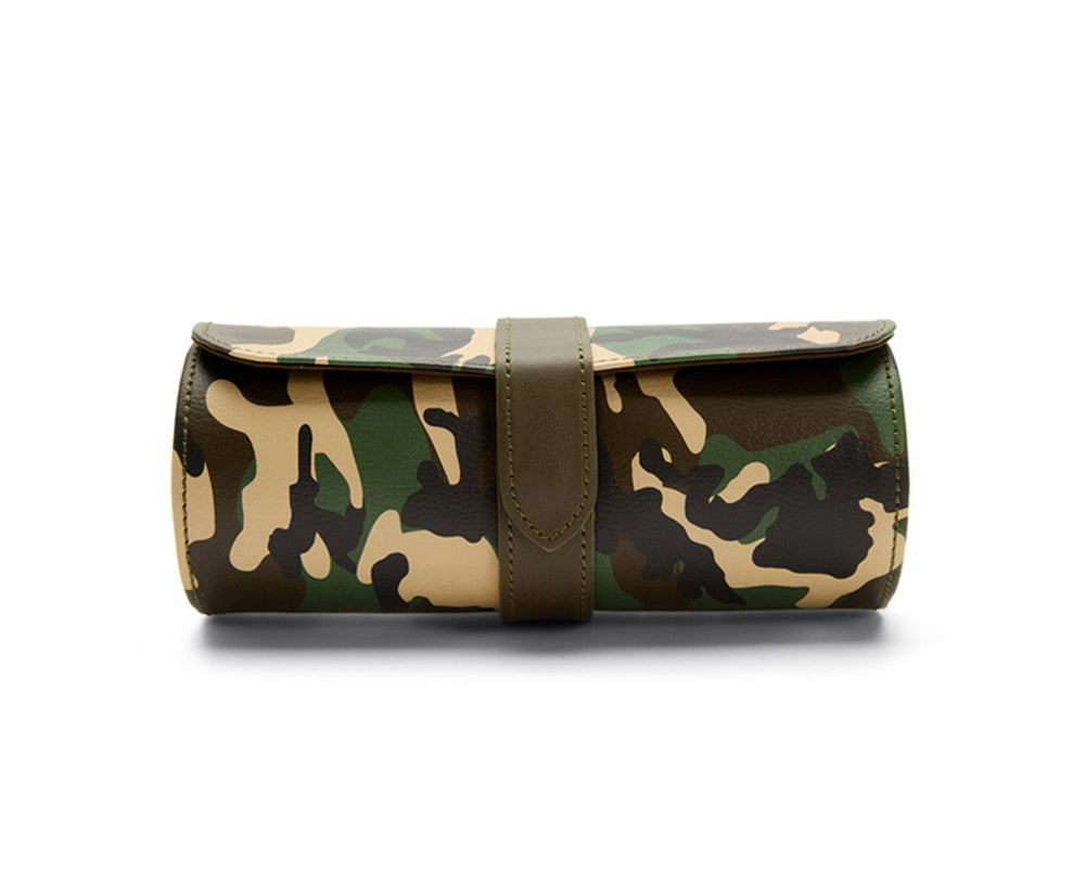 Elements Triple Watch Roll with Cap Khaki – Wolf | Swiss Emporium Melbourne