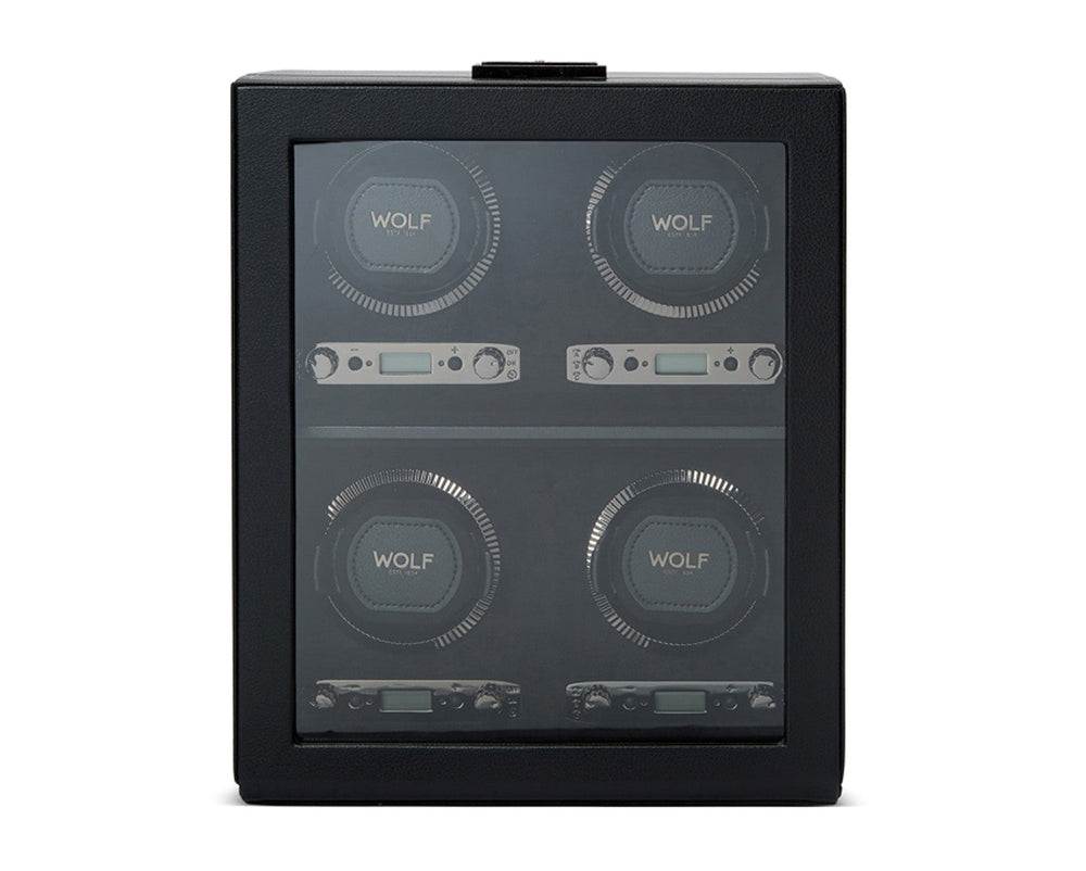 British Racing 4 Piece Watch Winder Black