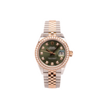 Datejust 28 - Oystersteel & Everose Gold, Diamond-Set Bezel (2021)