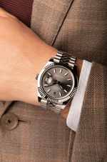 Datejust 41 - Oystersteel and White Gold, Slate Dial - (2021)