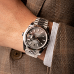 Datejust 41 - Oystersteel and White Gold, Slate Dial - (2021)