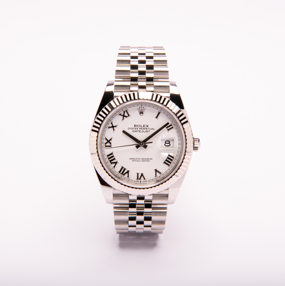 Datejust 41 - Oystersteel and White Gold, White Dial – Rolex | Swiss Emporium Melbourne