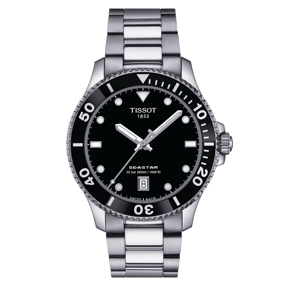 TISSOT SEASTAR 1000 40MM BLACK - Quartz – Tissot | Swiss Emporium Melbourne