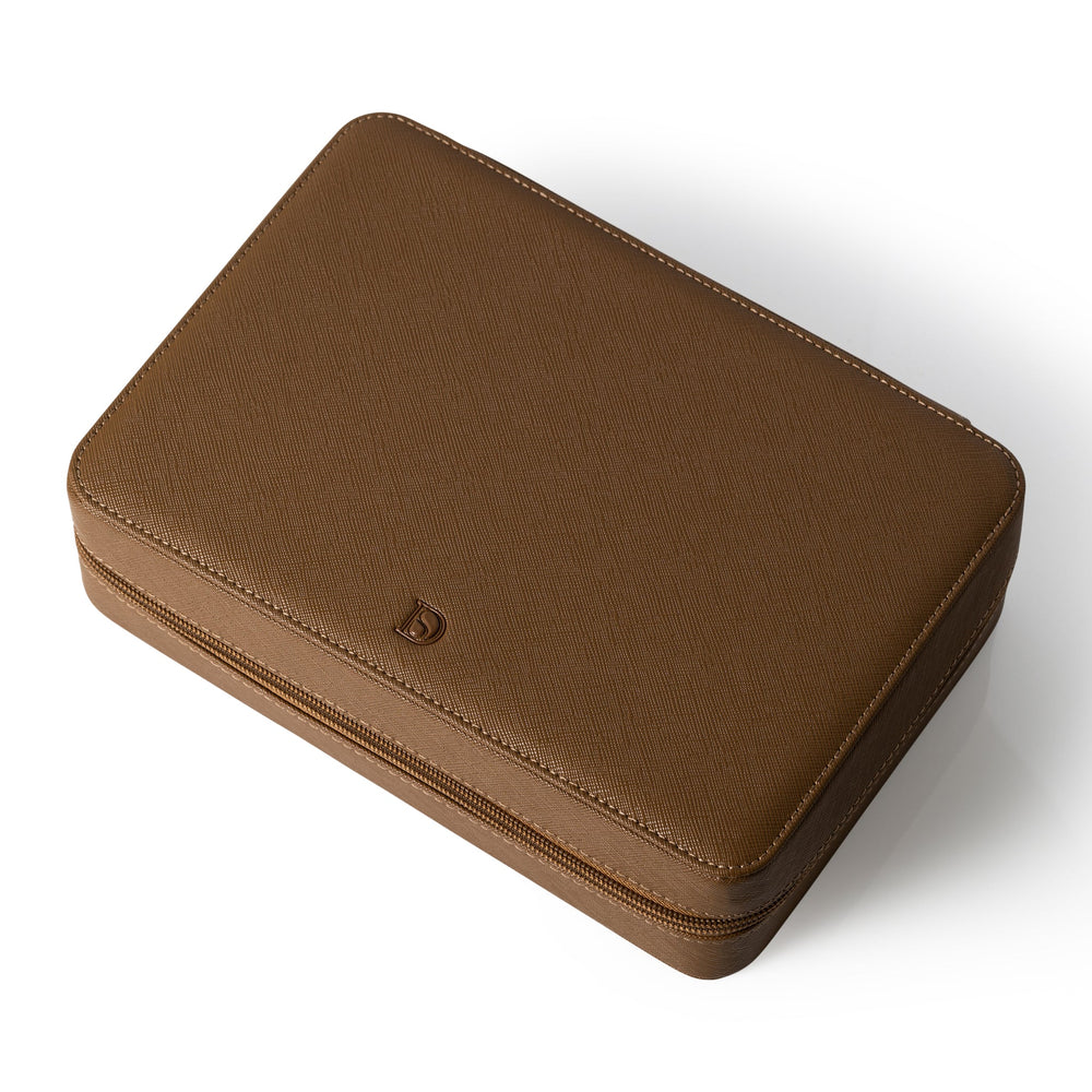 Zip Box (Eight) - Brown/Light Brown