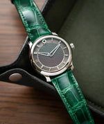 Glossy Emerald Crocodile Signature (Curved) Strap