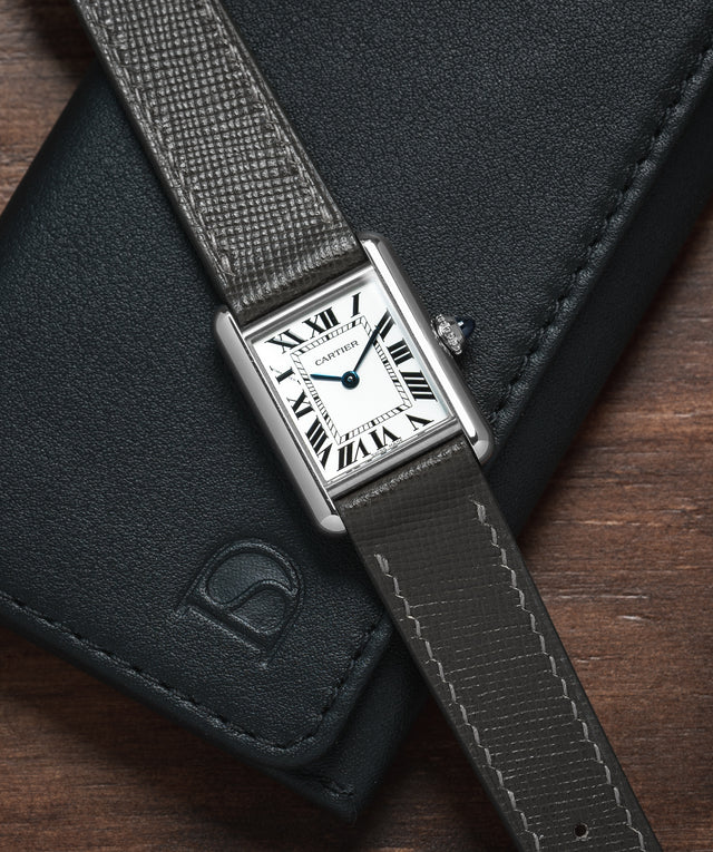 Leather Strap Cartier Tank Solo Small Lug Width Discounted Cartier