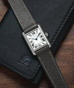 Grey Saffiano Cartier Tank Strap