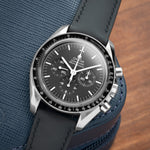 Black Rubberised Leather (Smooth) Signature Strap