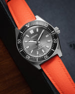 Orange Rubberised Leather (Togo) Signature Strap