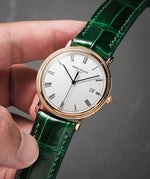 Glossy Emerald Crocodile Signature Strap